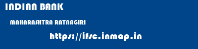 INDIAN BANK  MAHARASHTRA RATNAGIRI    ifsc code